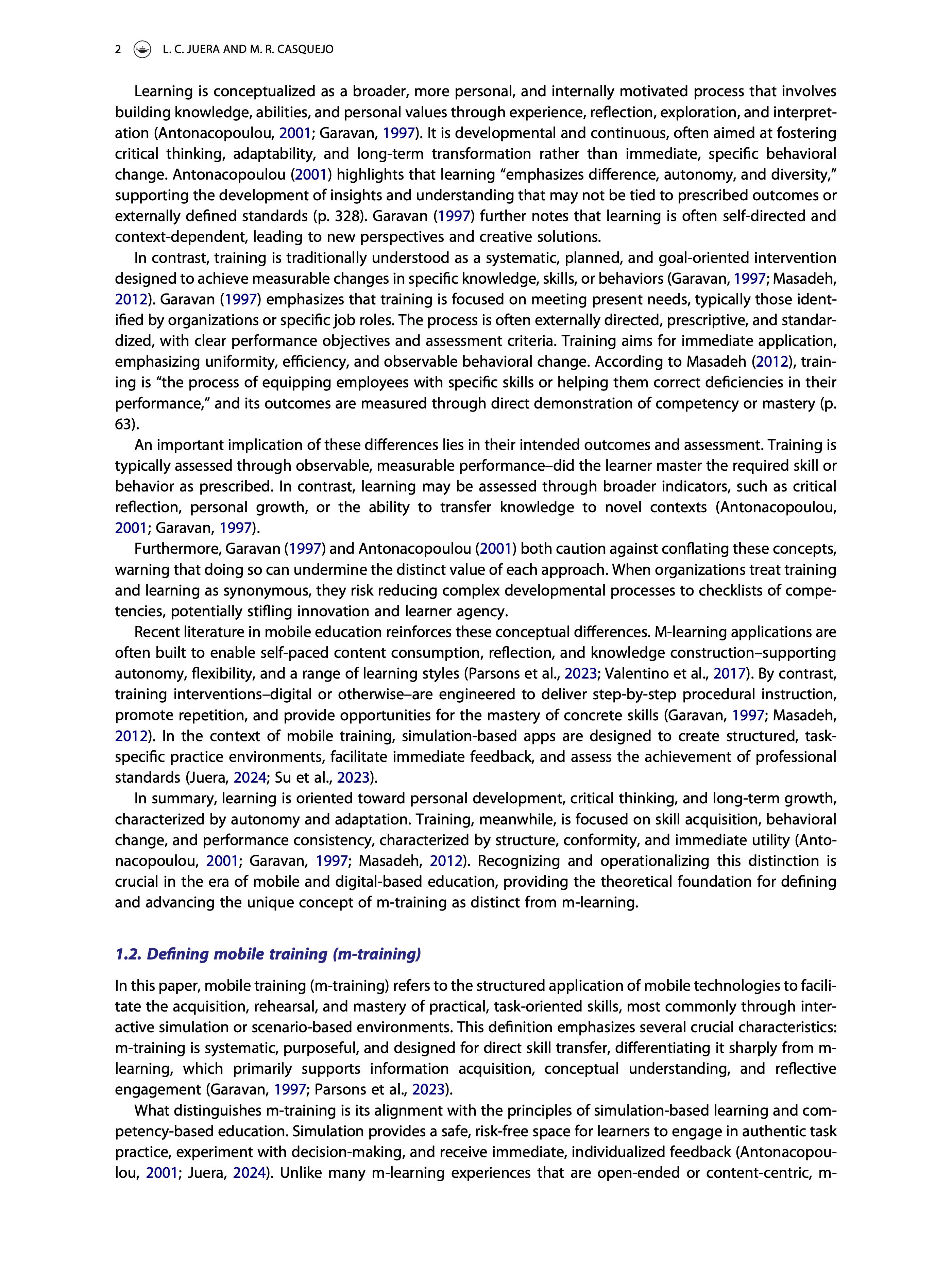 Preview page 3 of the mobile training systematic review